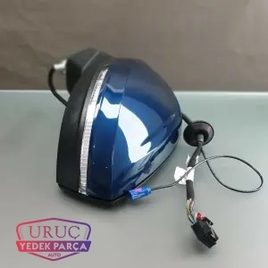 761857501F ORJİNAL SOL DIŞ DİKİZ AYNASI KOMPLE KAMERALI KATLANABİLİR ISITMALI KARARTMALI 17 PİN TOUAREG 2018>>